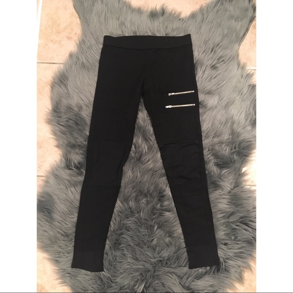 Benjamin Jay double zipper stretch leggings - Picture 2 of 5